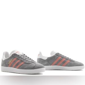 TRENDING/ RARE FIND: Adidas Gazelles Gray & Pink US 7.5